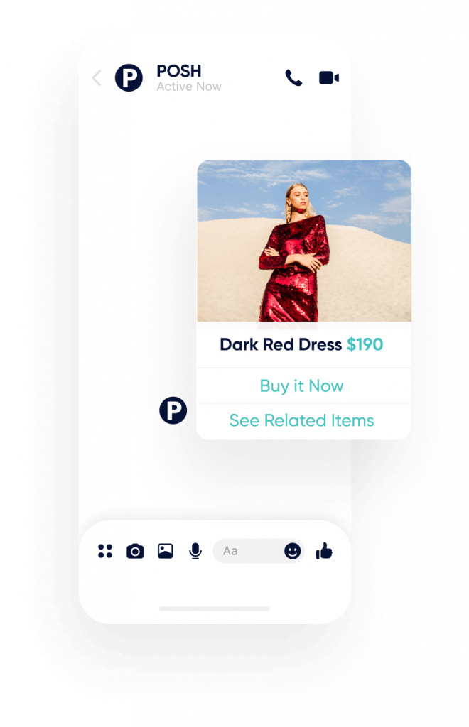 Insider social messaging interaction red dress